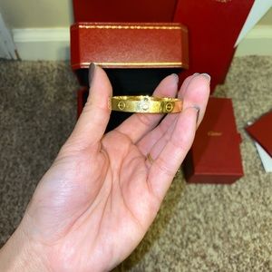 Cartier Yellow Gold Love Bracelet in size 15 SOLD